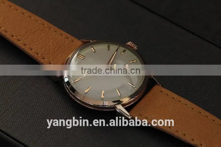 New design vintage market stainless steel case swiss business watch