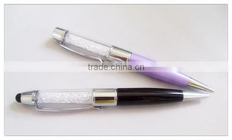 Top Selling Crystal Pen Shape USB Flash Drive (USB-PEN15)
