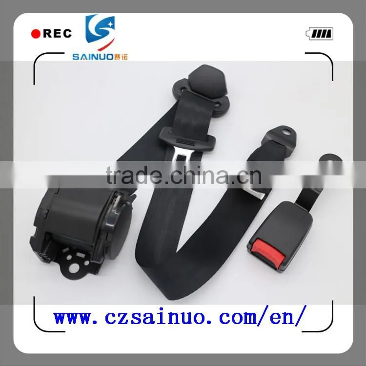 Universal 3-point automotive reel Safety Seat Belt with Retractor Pretensioner
