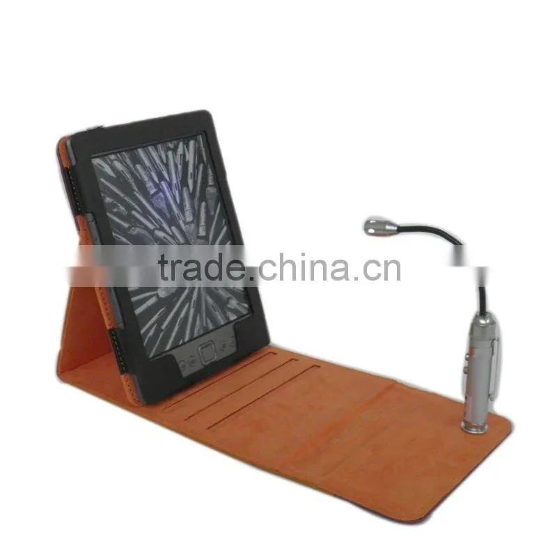 For Amazon Kindle 4 WiFi purple PU Leather Case Cover Flip, Tablet Cover, Flip tablet cover