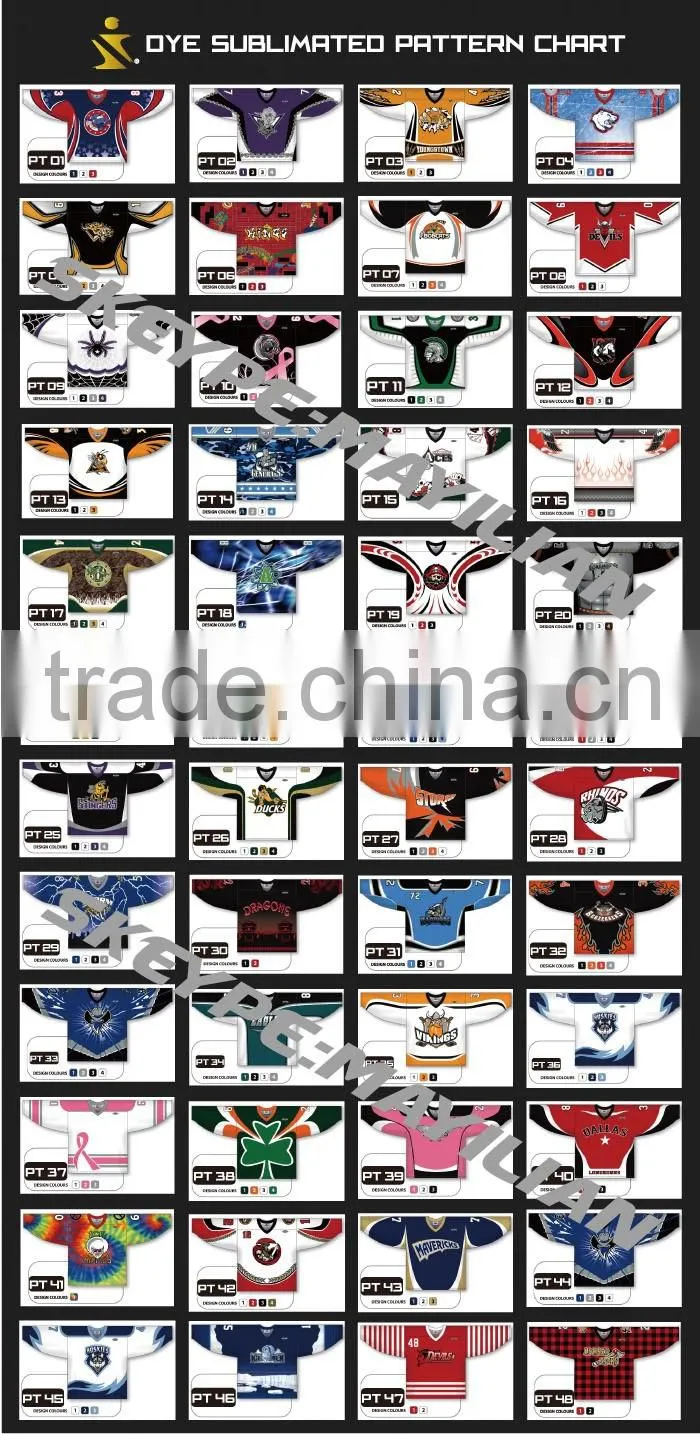 Custom practice sublimated camo hockey jersey Custom Made Embroidery Ice Hockey Jersey