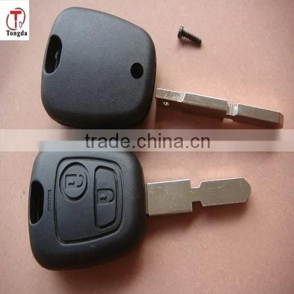 TD 407 key blank (with groove) for Peugeot