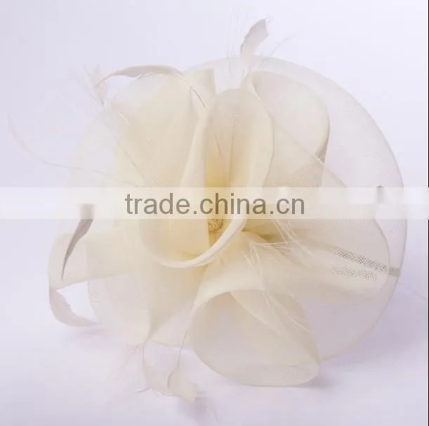 wholesale china hair floral accessory fascinator plain for girls