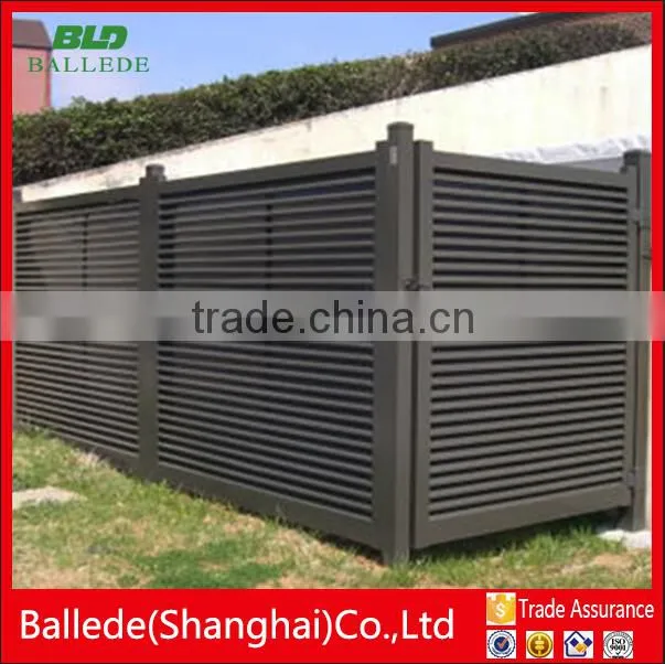 prefabricated supply fixed louver fence