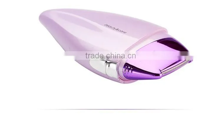 Portable epilator for women Battery Operate lady hair remover shaver wet dry