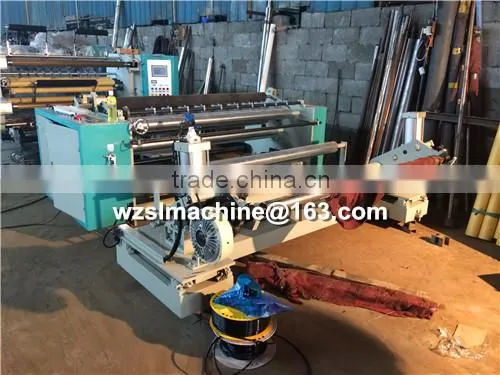 Computer control vertical glass paper slitting and rewinder machine
