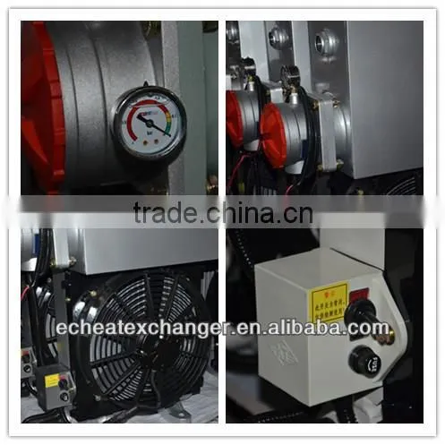 plate fin aluminum oil cooler with fan
