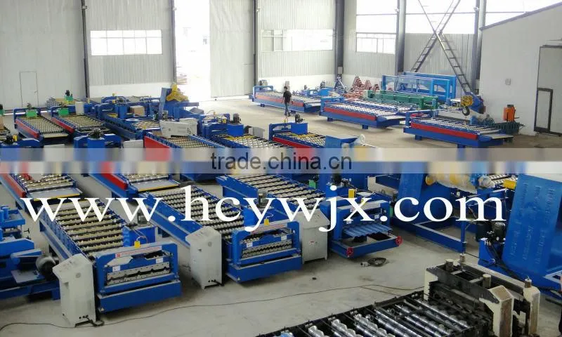 Barrel type corrugated roofing sheet roller machine