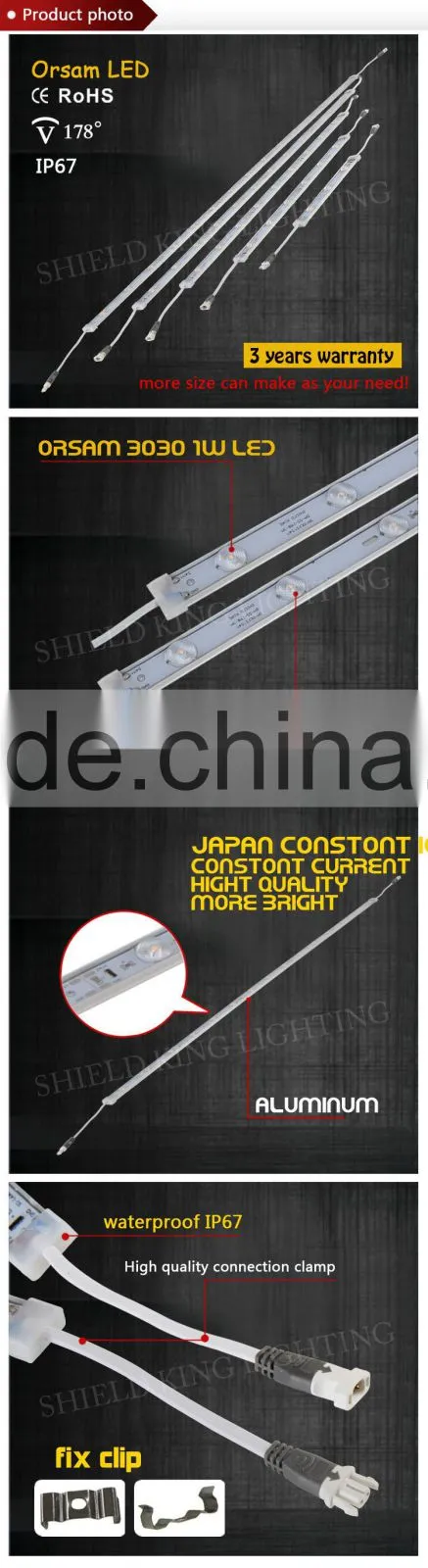 waterproof IP67 led linear light module bar