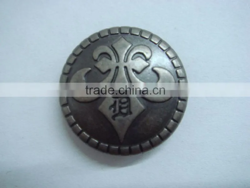 21mm metal customer snap coverable apparel button