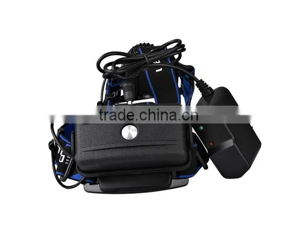 High power bright light Cree XM-L T6 headlamp flashlight torch
