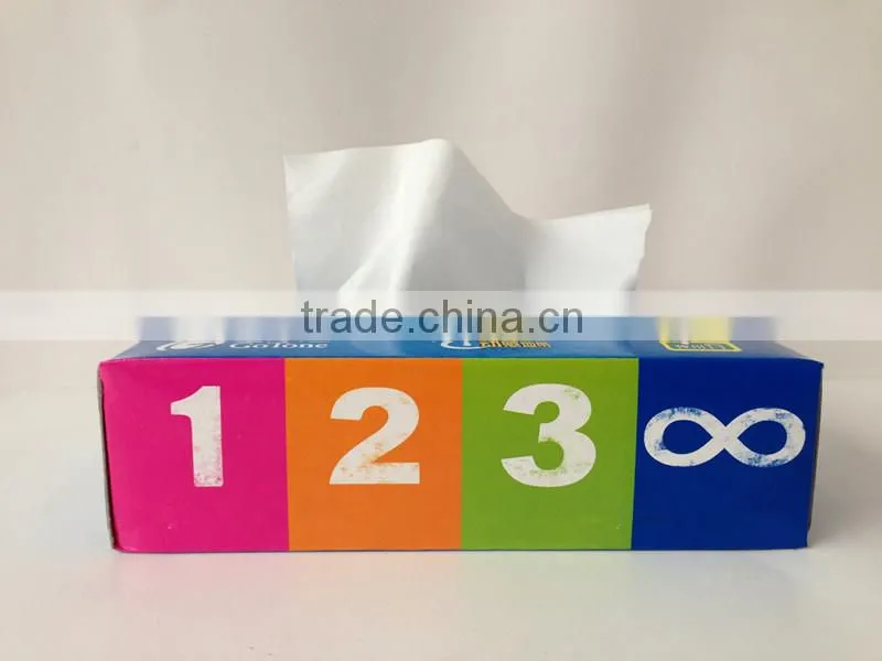 tree free virgin pulp box facial tissue paper