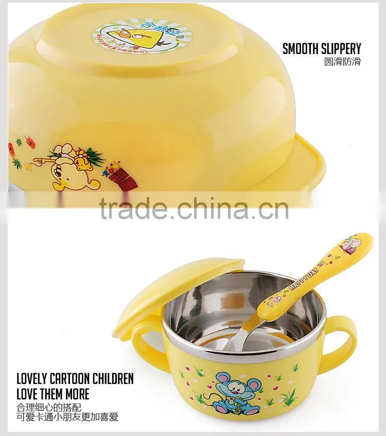 dinnerware wholesale 5pcs stainless steel bowl set for kids