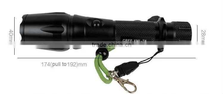 GOREAD Y48 dimming flashlight zoom High bright 1000lum 18650 T6 zoom flashlight