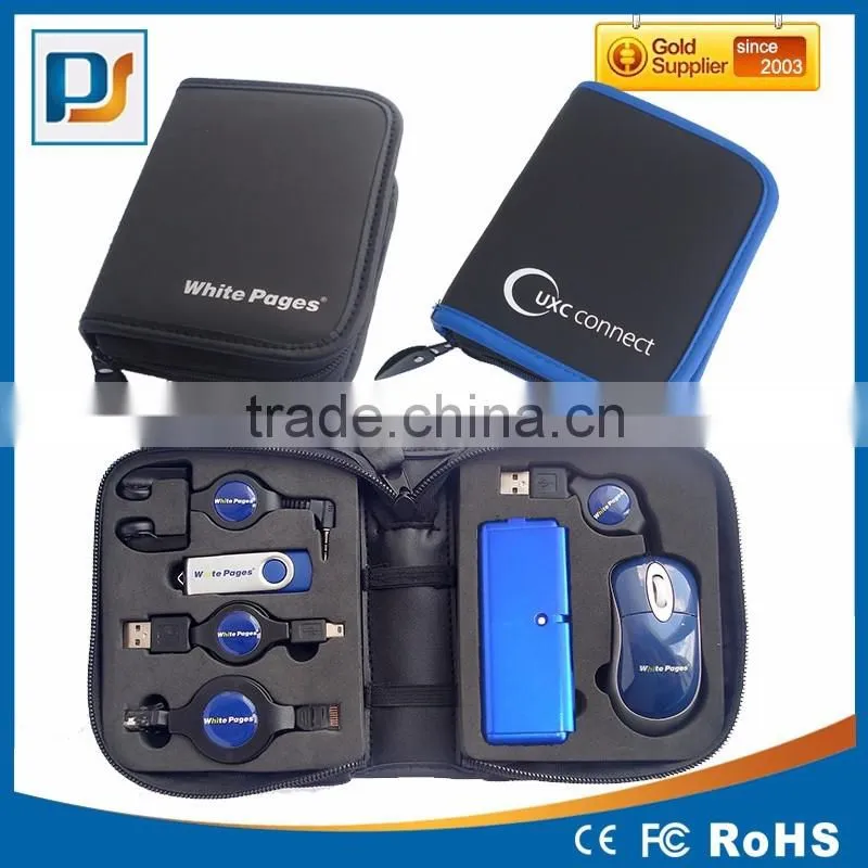 Executive Laptop Accessory Kit ~ Optical Mouse, 4-Port USB Hub, USB pendrive and More
