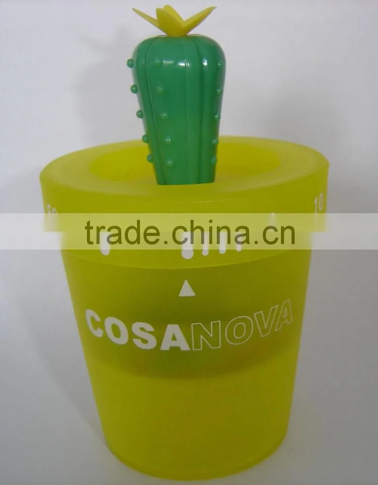 China mechanical kitchen bucket with butterfly shape timer