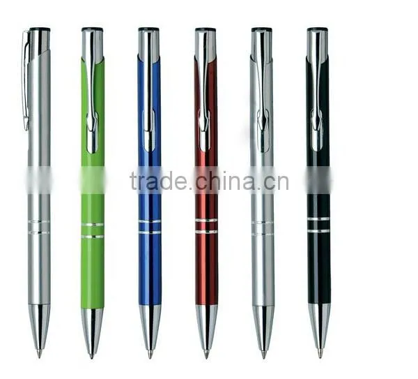 Executive Personalized Metal Ball Point Pen Silver
