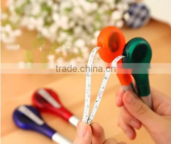 Promotional multiple use pen with ruler , Measuring tape ballpoint pen