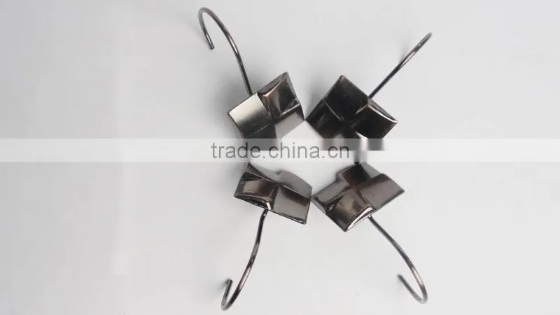 2015 Hot sale shower curtain hooks set for bathroom , best price shower curtain hooks/ custom shower curtain Hooks