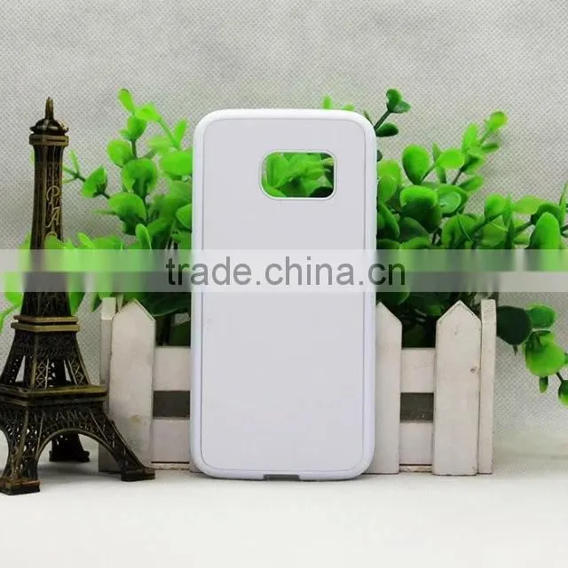 TPU+PC 2D sublimation silicon mobile phone cover case for Samsung Galaxy S7