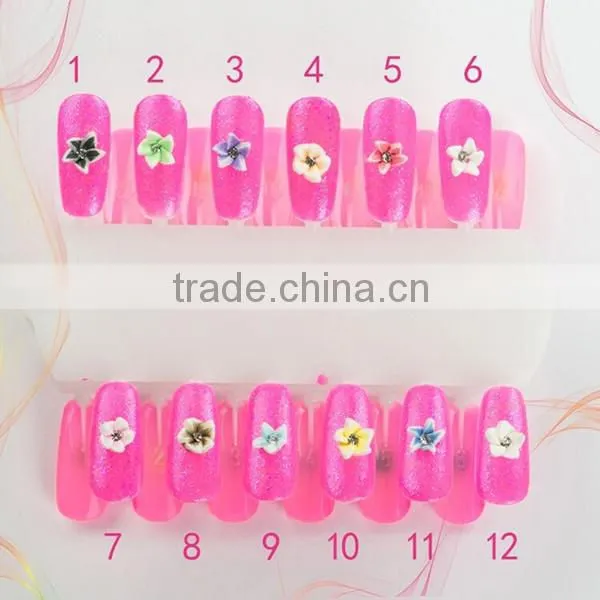 Wholesale 2015 Polymer Clay 3D Nail Art Flower