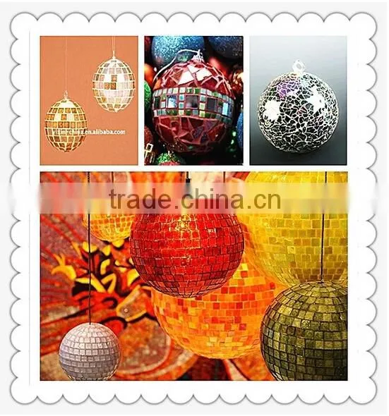 2016 Newest 10 inches mosaic murano glass gazing solar garden ball