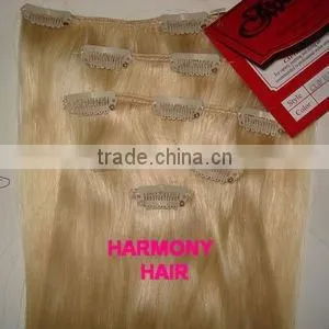 Harmony 120g human hair with clip in hair extensions, more colors on stock