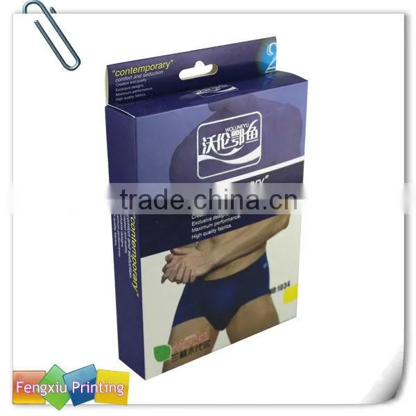 Custom Design Printed Men Underwear Packaging Boxes