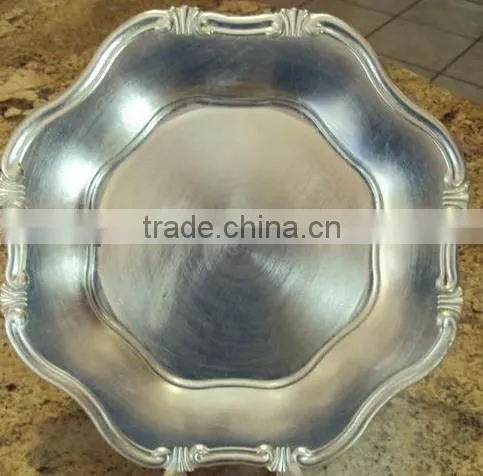Plastic antique decorative baroque plates