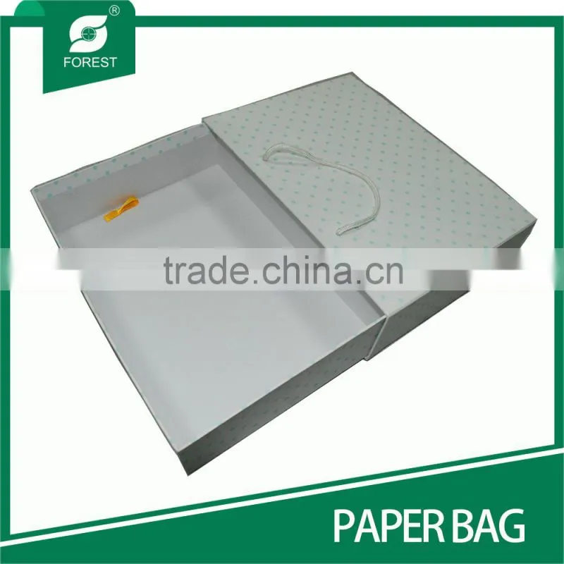 NEW SPECIAL DESIGN COATED PAPER BAG WITH INSERT BOX FOR PACKAGING