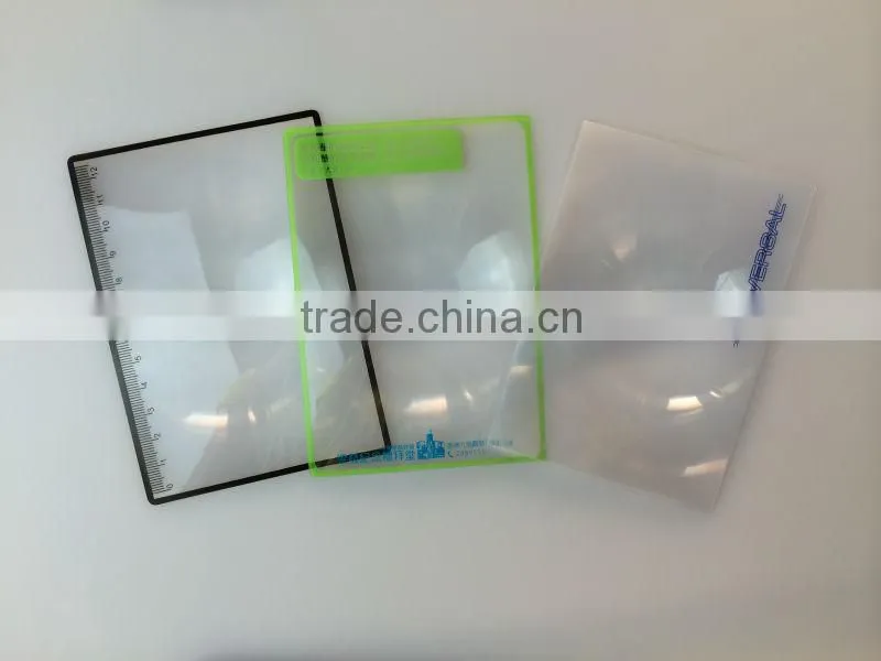 Popular Factory Direct Postcard Thin Flat Magnifying Lens With Pouch