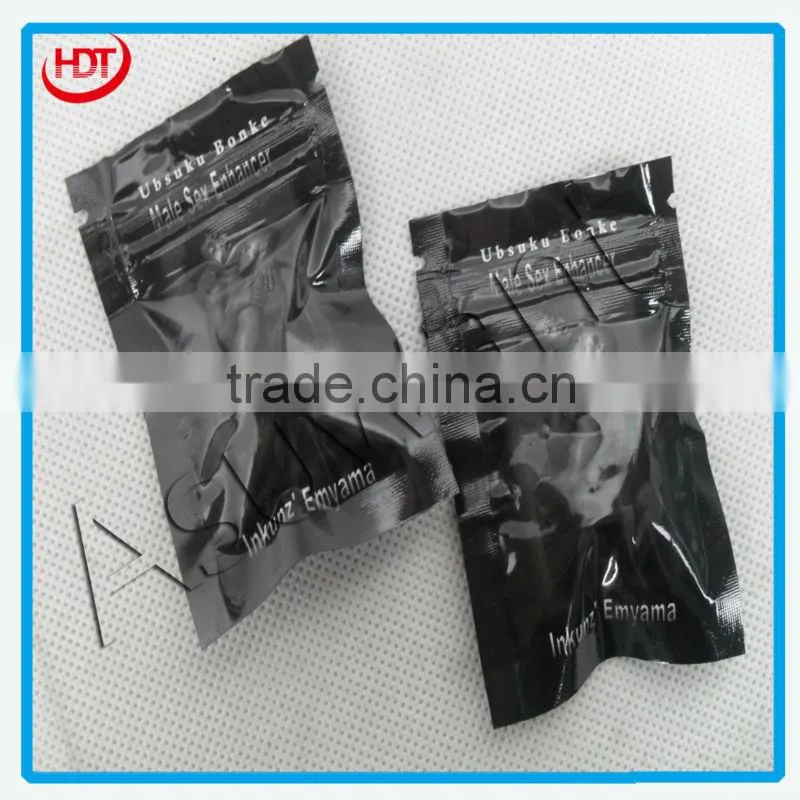 pouch for the male sex enhance/small zipper bag for sex food and sex pill