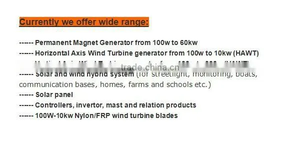 1000w permanent magnet generator with factory price in 2015