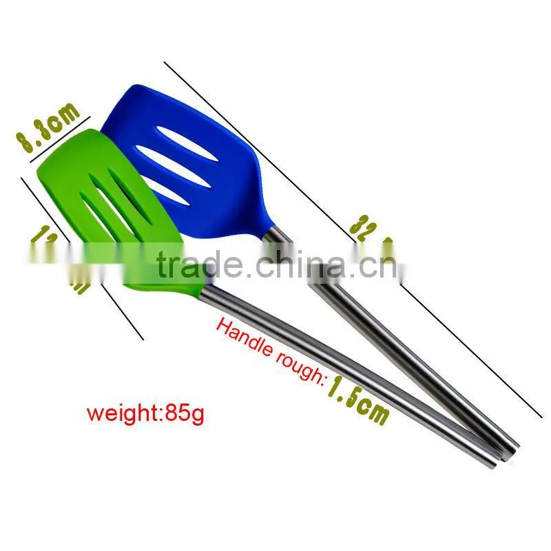 food grade colorful silicone+stain steel Kitchenware ,utensil,tableware