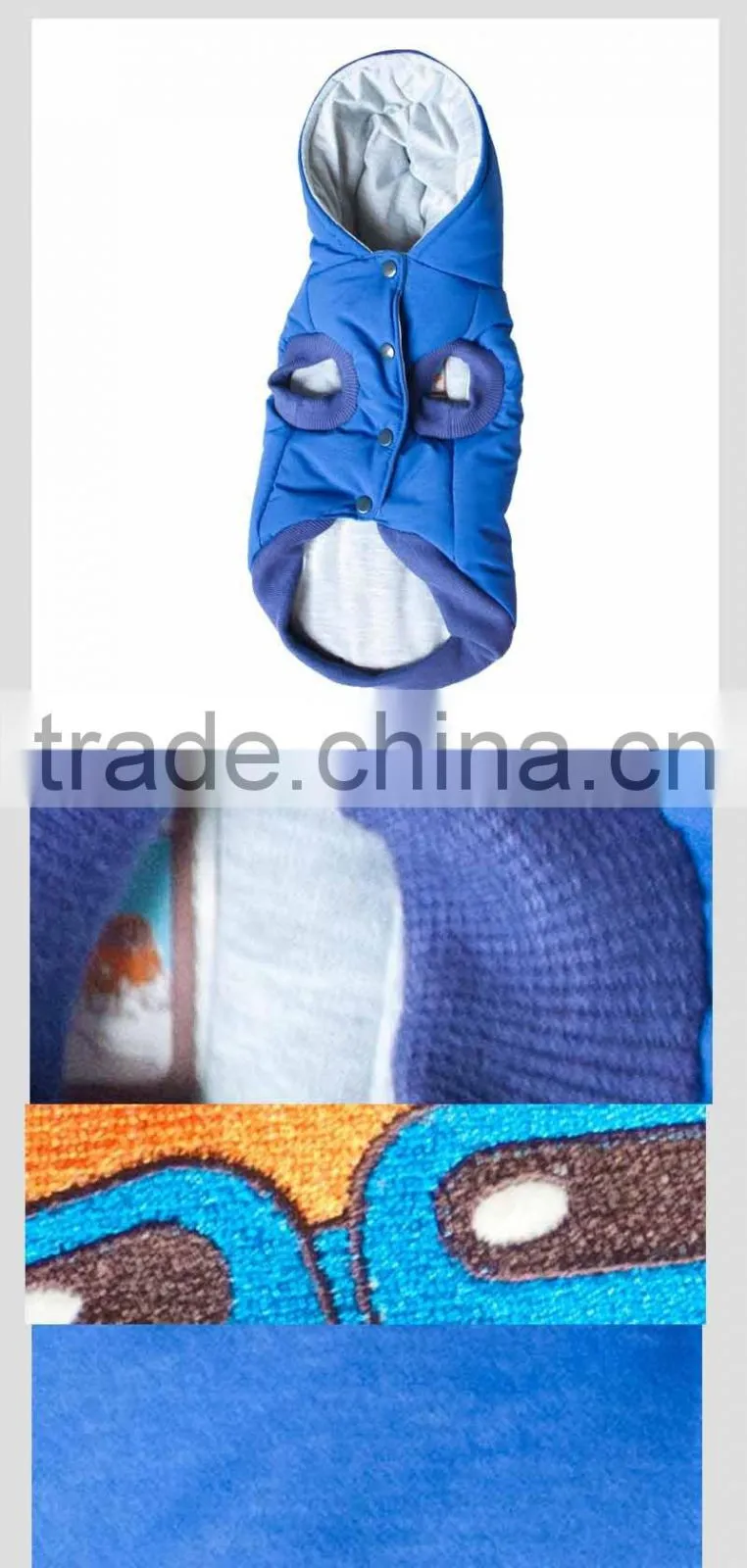 Factory Wholesale Winter Pet Dog Clothes Cotton Warm Pattern Coat