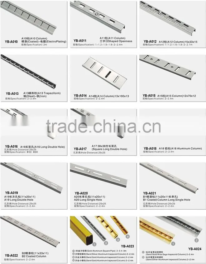 Metal Steel I Type Channel Aluminium Slotted Channel