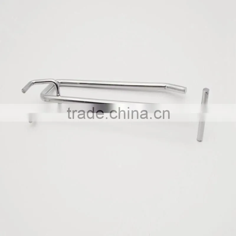 Iron pegboard hooks for display double wire hooks with price tag