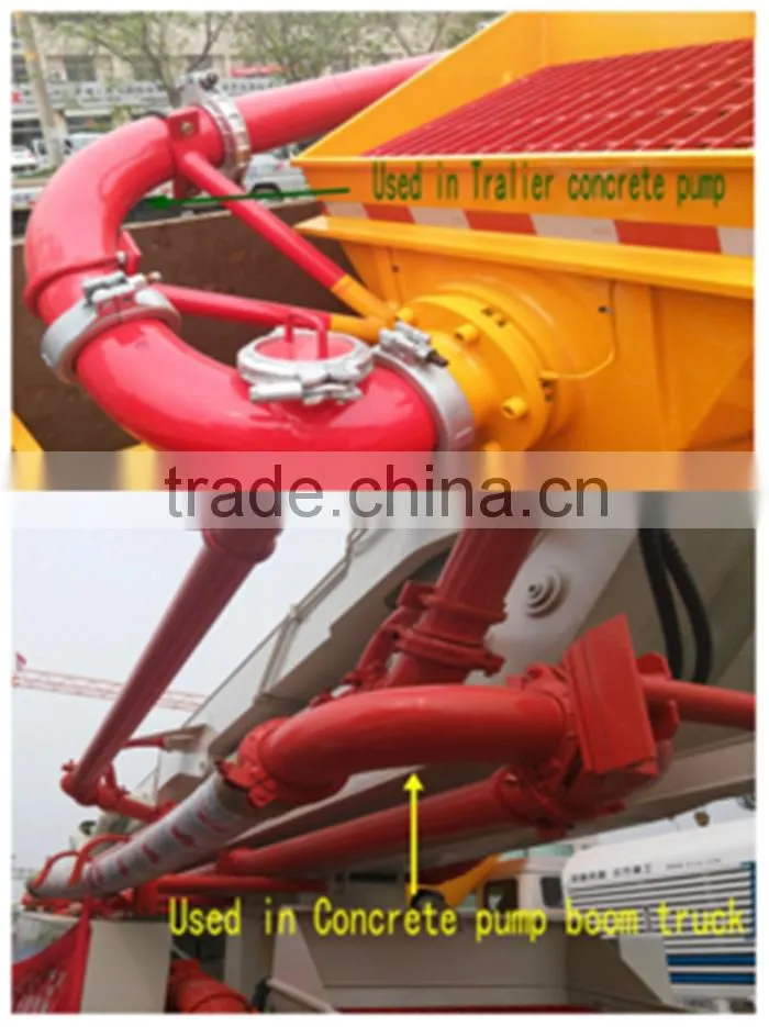 Concrete Pumps parts, DN125*R275 Twin-wall steel pipe fitting elbow