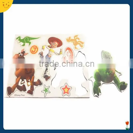 Paper/wooden puzzle fridge magnet for children