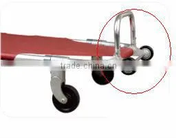 funeral folding transport stretcher, mortuary aluminum easy-fold wheeled folding stretcher,morgue transport stretcher