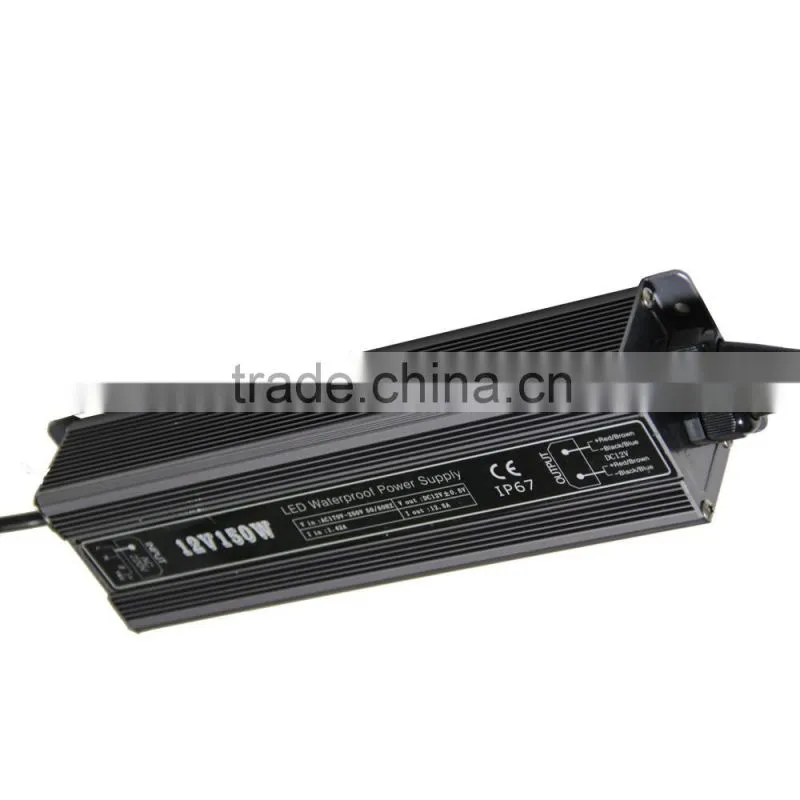 High Efficiency DC12V/24V 150W Waterproof IP67 Led Converter With CE ROHS Approved