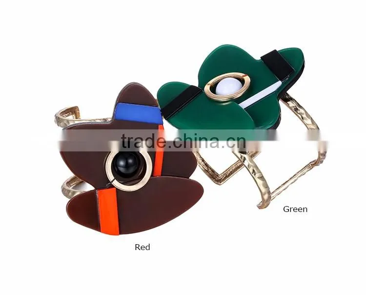 Fashion jewelry hot selling High Quality Jewelry Gold Plated open cuff Bangle
