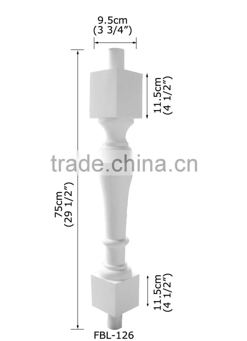 High Quality Good price beautiful new modern luxury Decorative interior polyurethane Balustrade