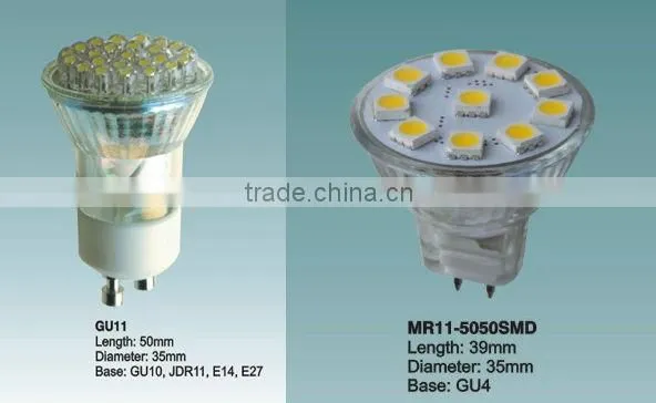 12V MR11 led bulbs dimmable