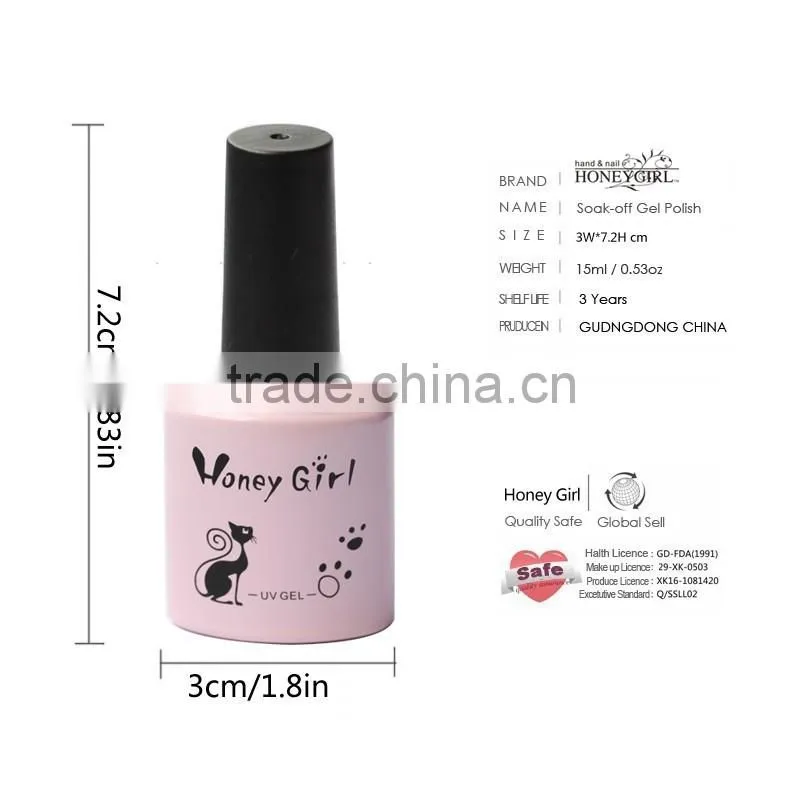 Fashion Metal soak off UV gel nail polish, 10ml Metallic color nail art Beauty UV gel