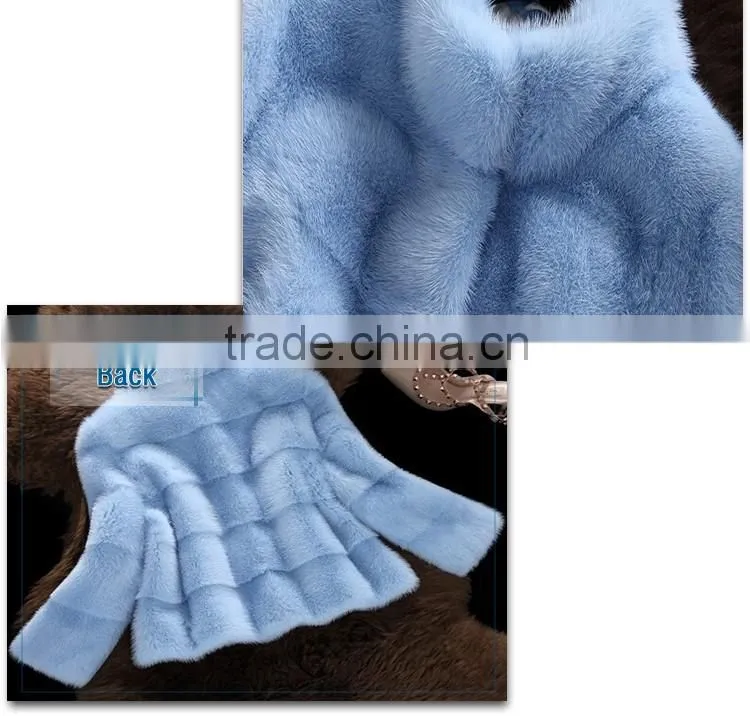 new stylish women's clothing boutique mink fur coat