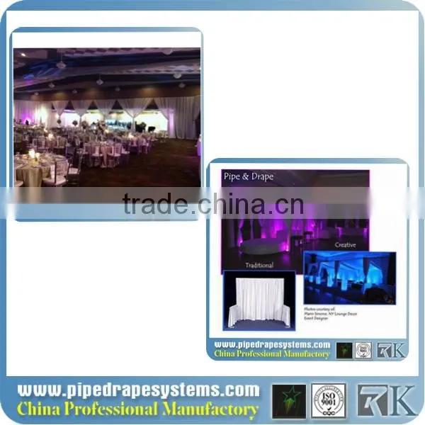 trade show pipe and drape round wedding decoration event candle stand