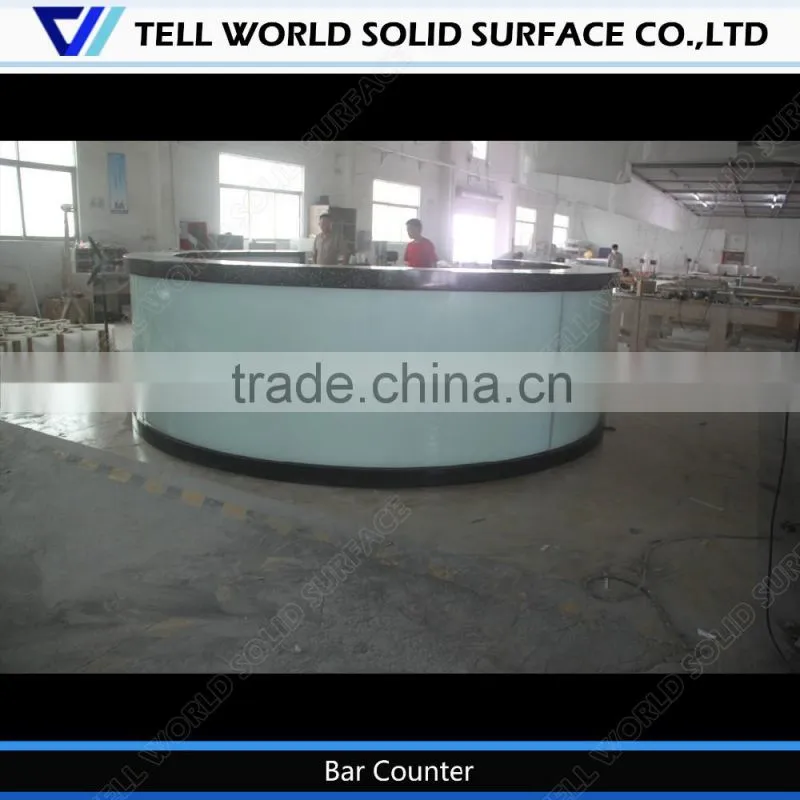 Hot sale bar counter/illuminated led bar counter/around bar counter
