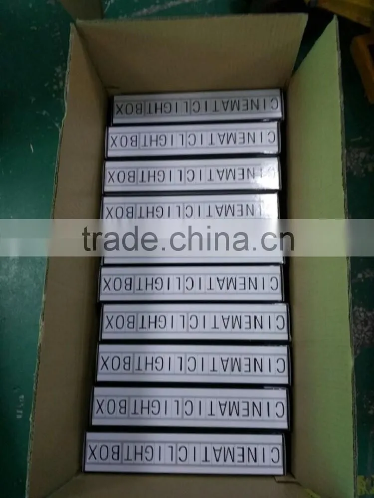Cinema light up sign box with changeable colored letters,symbols and numbers