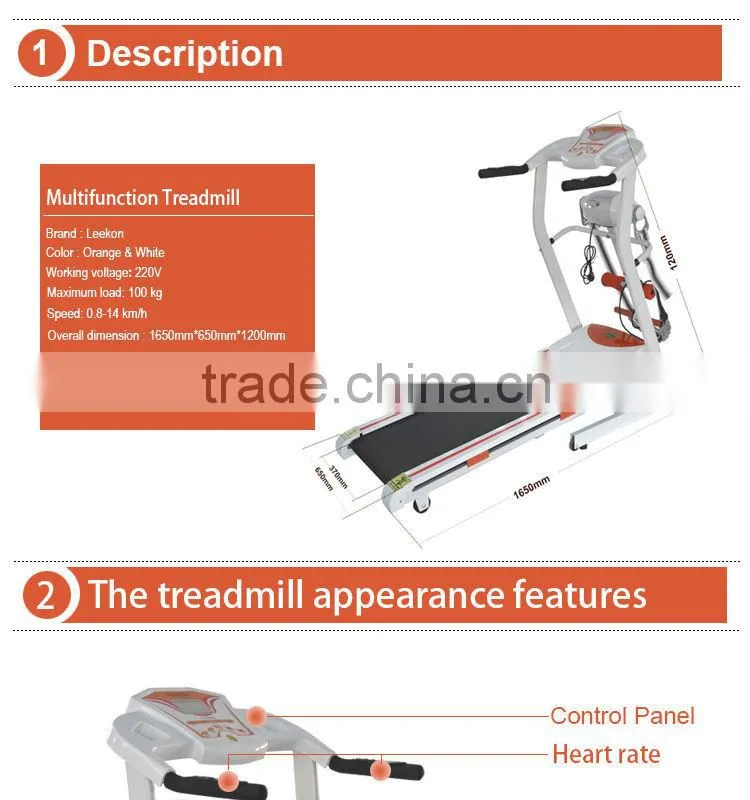home treadmill with massage folding treadmill
